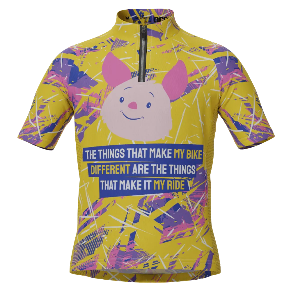 Kid's Piglet's Ride Short Sleeve Cycling Jersey