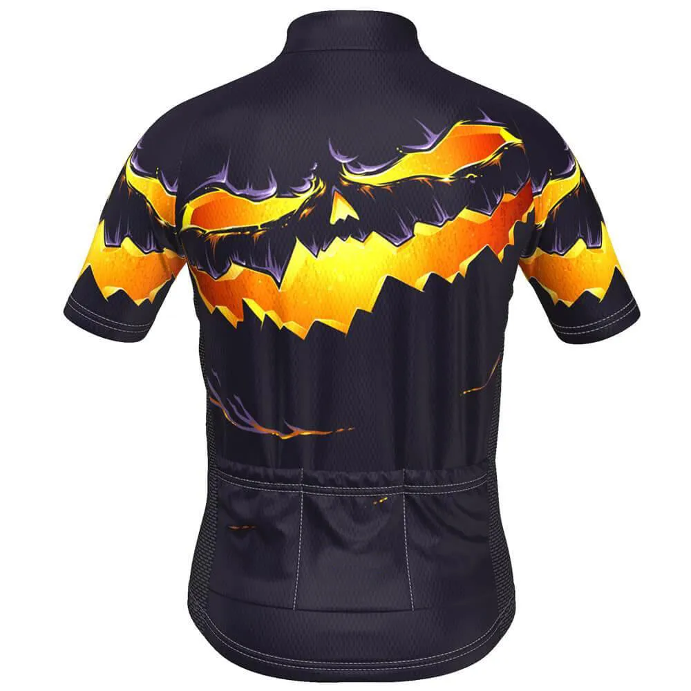 Kid's Purple Pumpkin Eater Short Sleeve Cycling Jersey