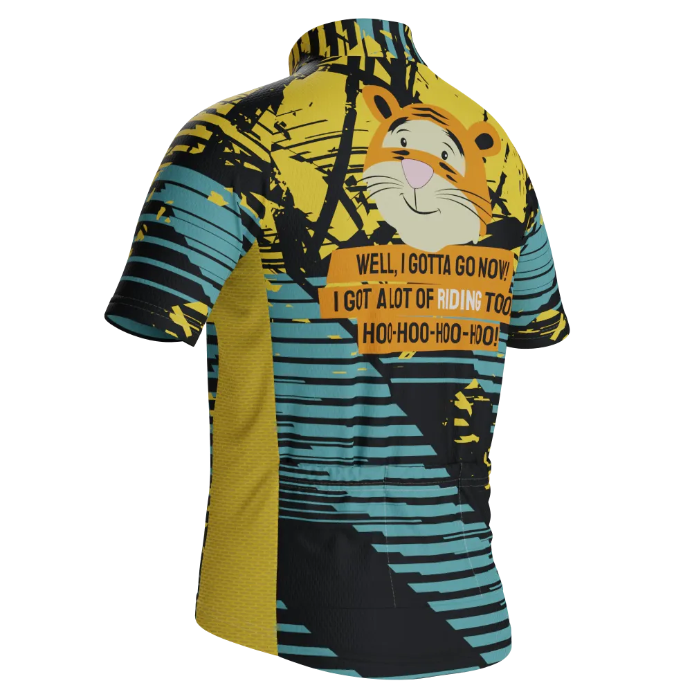 Kid's Tigger Ridding Short Sleeve Cycling Jersey