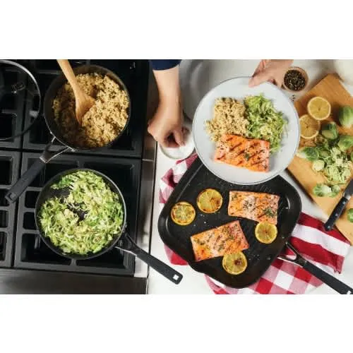 Kitchenaid Hard Anodized Nonstick Cookware Set - 10 pcs - Onyx Black