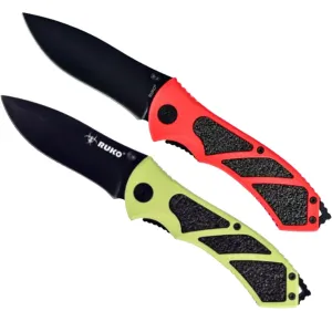 Knife - RUKO 3-1/4" Blade Folding w/Plain Edge (RUK0061HG)