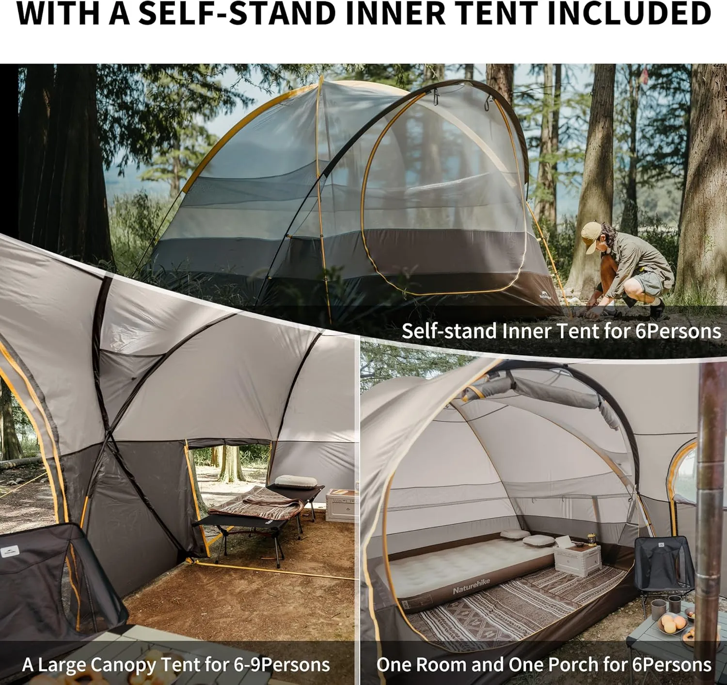 KOTA 6 Person Camping Tent