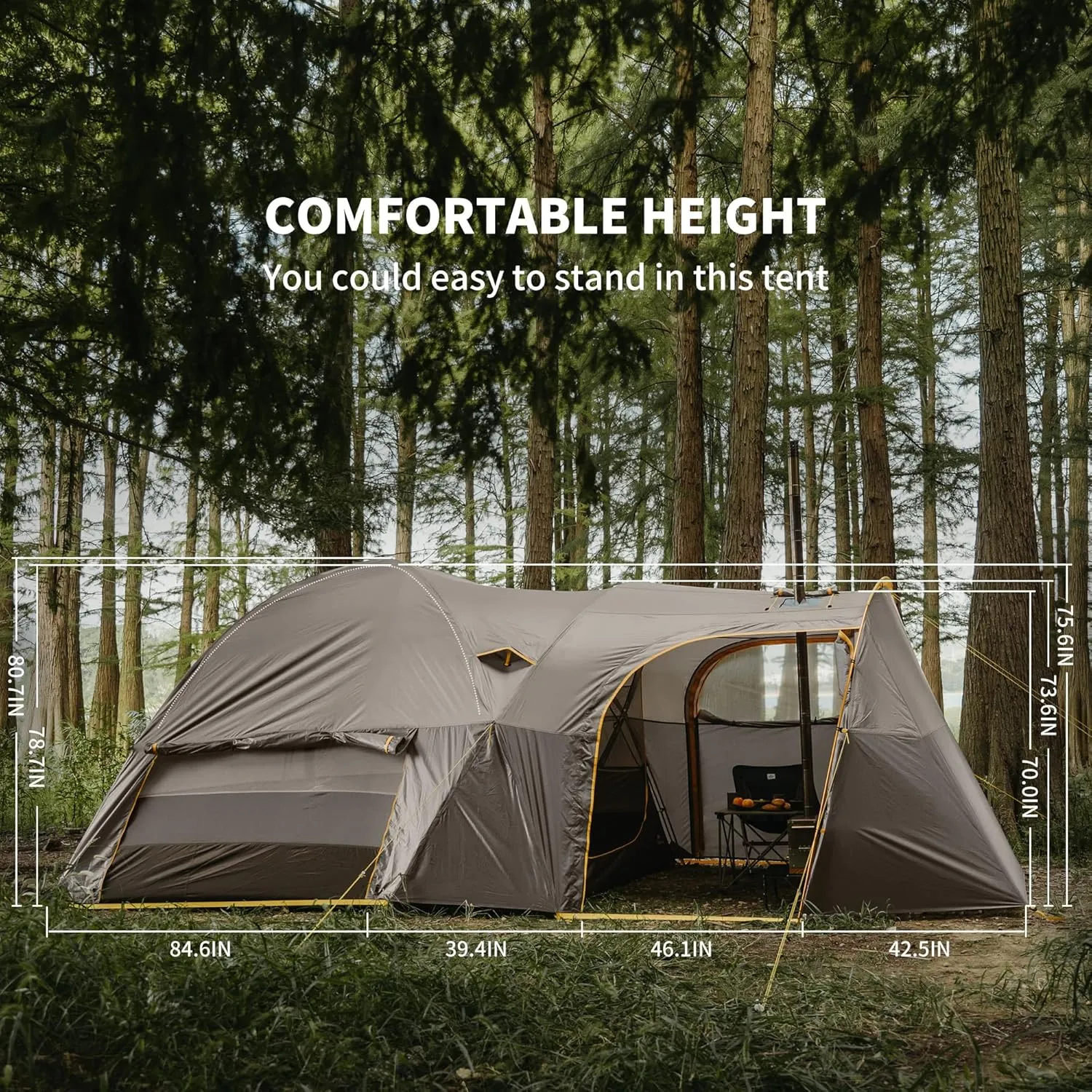 KOTA 6 Person Camping Tent