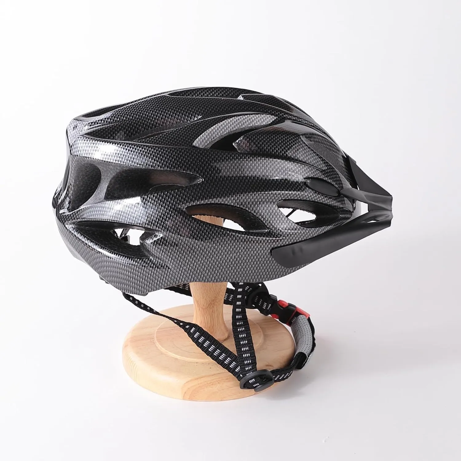 Kuber Industries Cycling Helmet with Detachable Visor|Helmet for Mountain, Road Bike & Skating|Breathable & Adjustable Bicycle Helmet|Ideal for Adults and Kids-Pack of 2 (Black)
