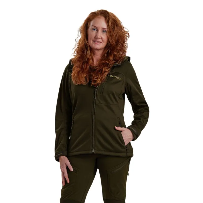 Lady Excape Softshell Jacket In Art Green