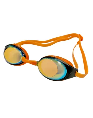 Lane 4 A946 Mirrored Swim Goggles - Orange