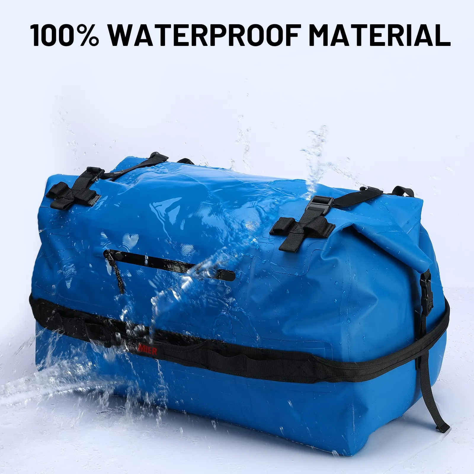 Large Waterproof Duffel Bag Rolltop Dry Duffle Backpack