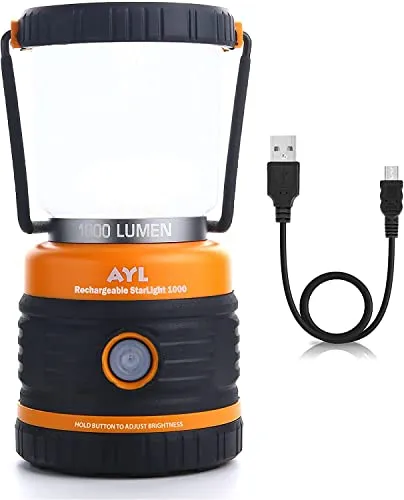 LED Camping Lantern Rechargeable, 1800LM, 4 Light Modes