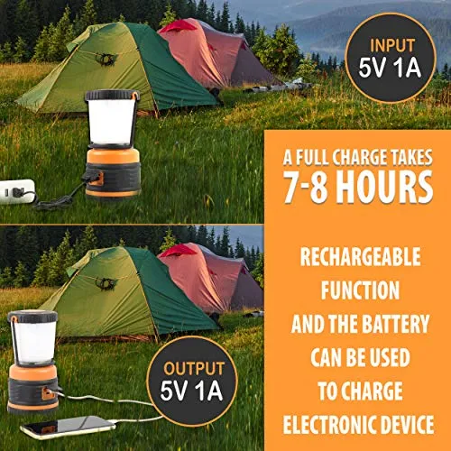 LED Camping Lantern Rechargeable, 1800LM, 4 Light Modes