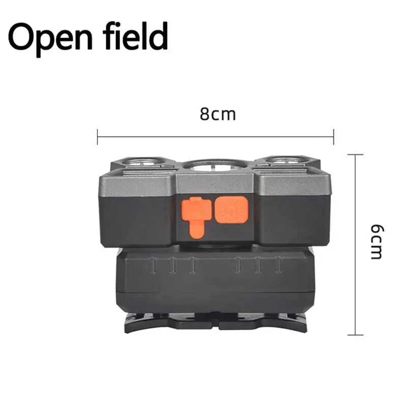 Led Five Head Headlight Strong Light Super Bright Rechargeable Fishing Lamp Long Range Head Mounted Mine Lamp Flashlight