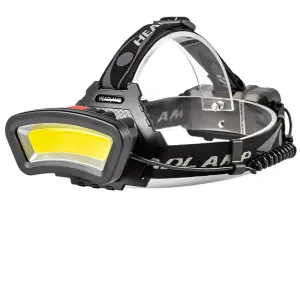 LED Headlight Strong head Flashlight USB Recharge Sensor Light Long Range Warning Headlamp Waterproof Camping COB Light Torch
