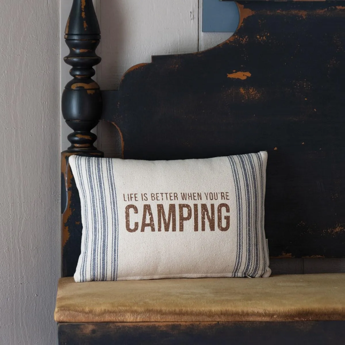 LIFE IS BETTER WHEN YOU'RE CAMPING PILLOW