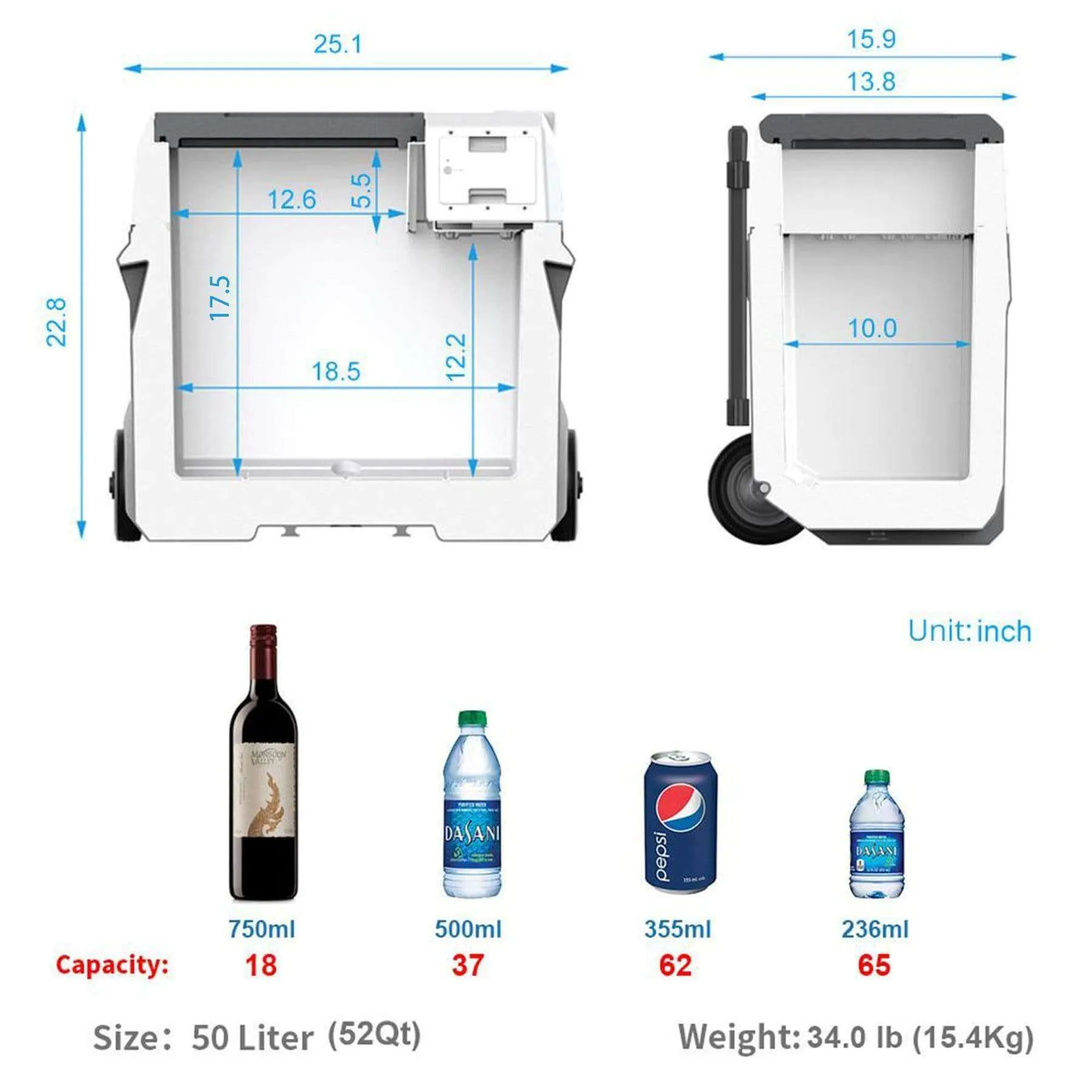 LiONCooler X50A Portable Solar Fridge/Freezer   Extra Battery HY-COMBO-X50A X200A