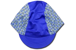 Little Retro Blue Cycling Cap