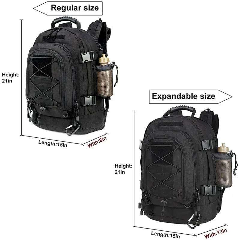 LQARMY 60L Military Backpack – Waterproof Molle Assault Rucksack for Outdoor Hiking, Camping, and Travel