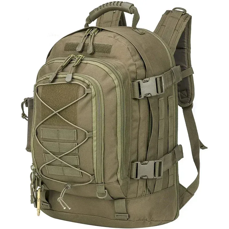 LQARMY 60L Military Backpack – Waterproof Molle Assault Rucksack for Outdoor Hiking, Camping, and Travel