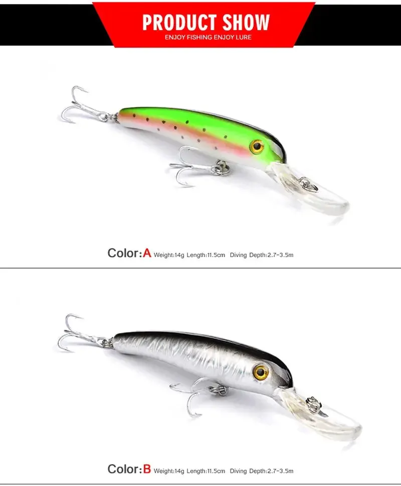 Lureswholesale® 11.5cm Lure Minnow Hard bait