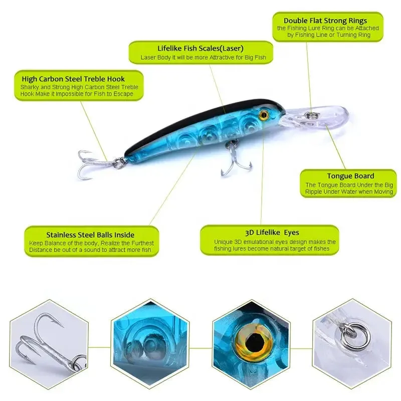 Lureswholesale® 11.5cm Lure Minnow Hard bait