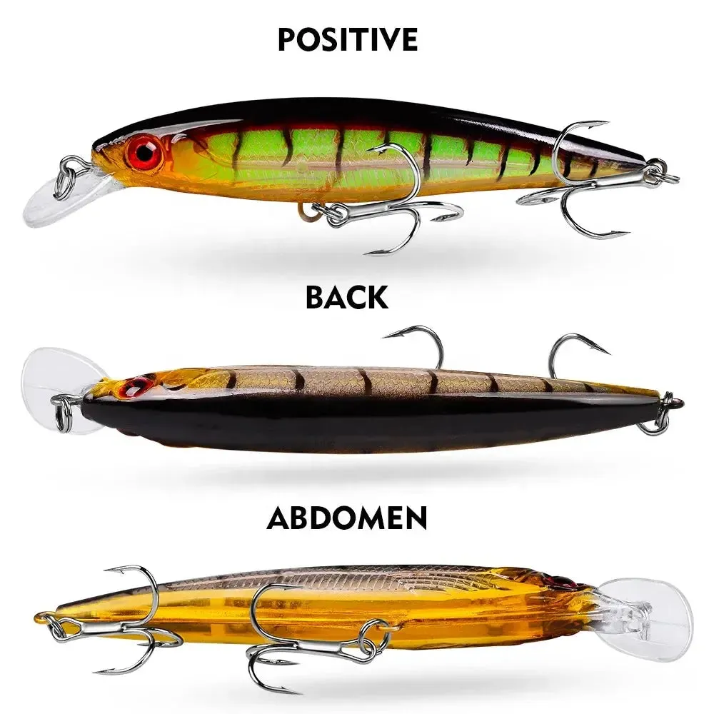Lureswholesale® 11cm 13.4g 10 Colors Bionic Fishing Minnow Lures