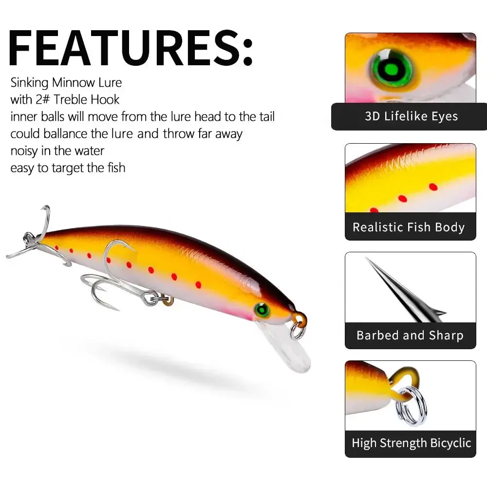 Lureswholesale®  130mm 41g Jerkbait Wobbler Long Distance Minnow Lure