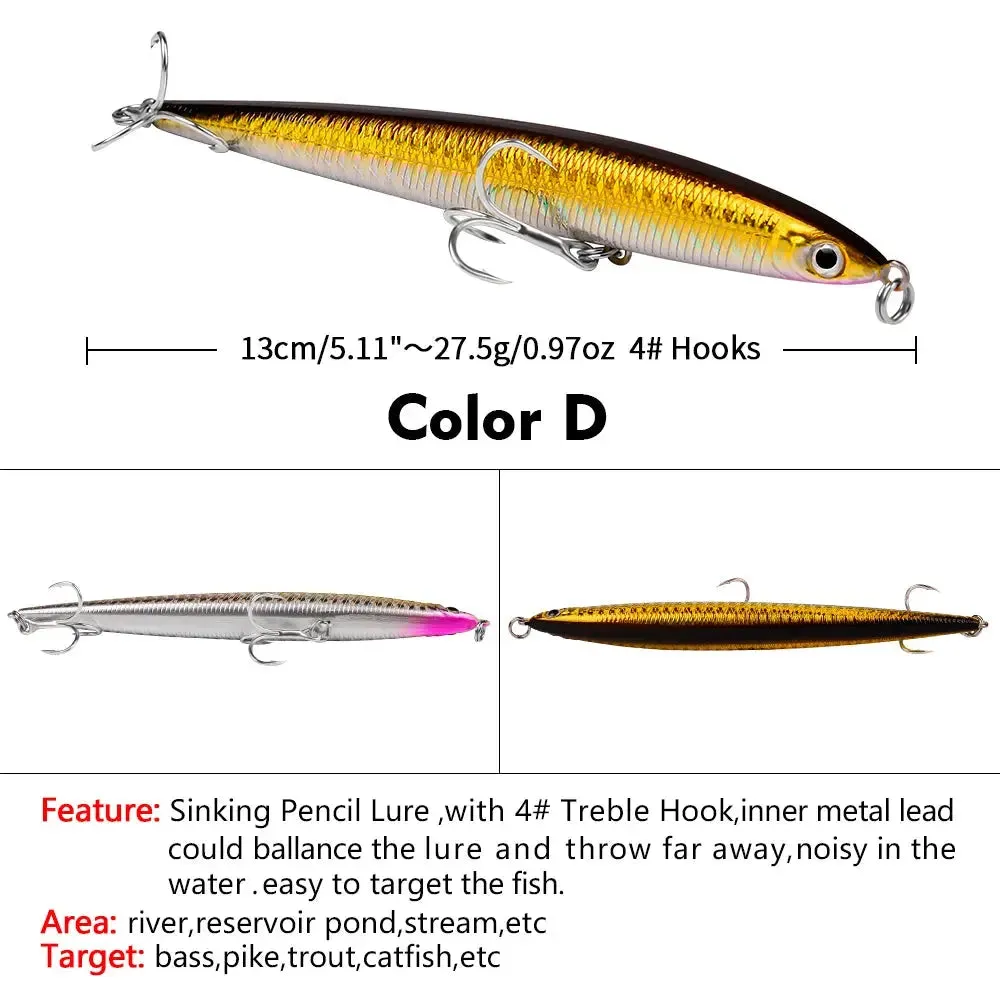 Lureswholesale® 13cm 27.5g Sinking Pencil Fishing Lure