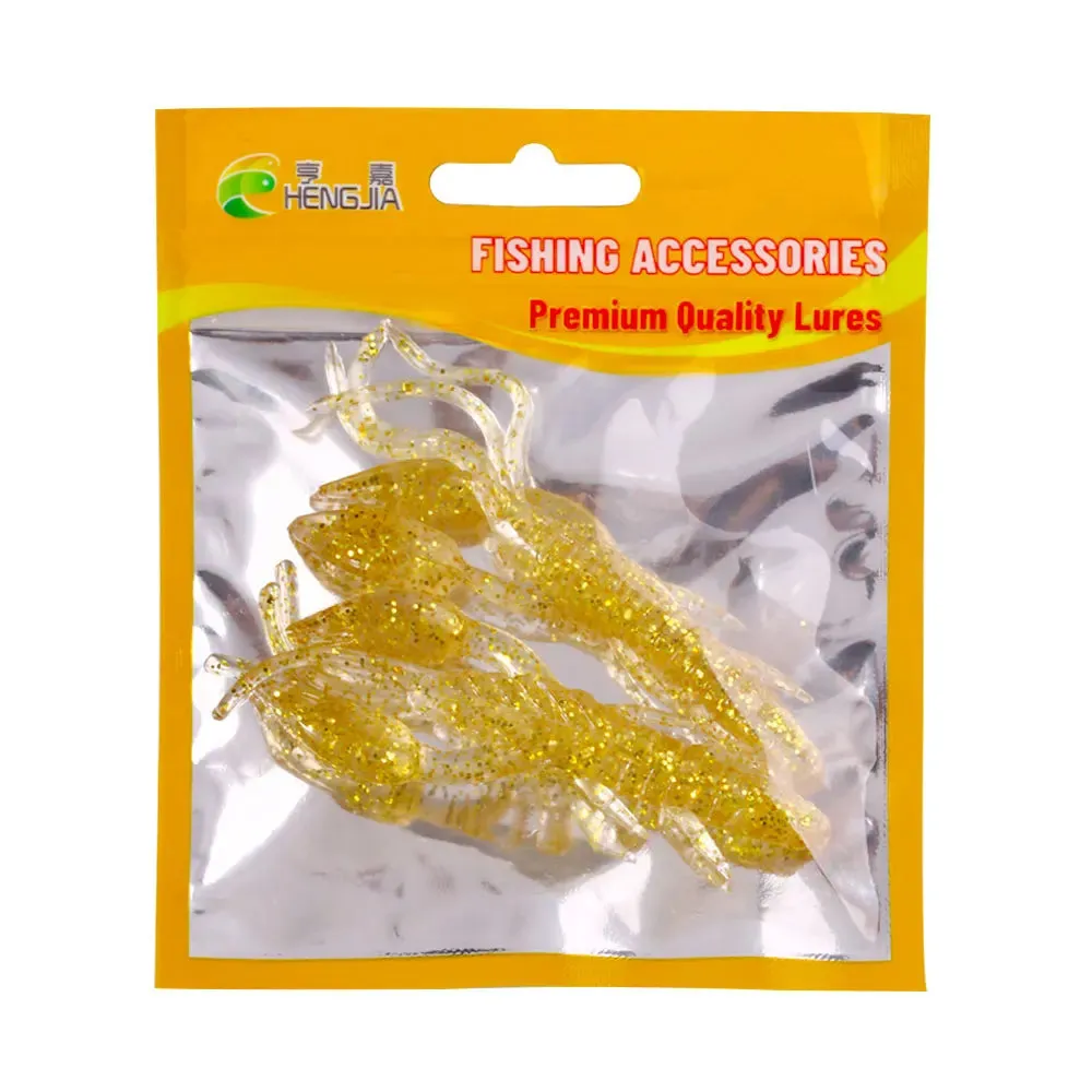Lureswholesale® 2pcs one bag 10cm soft shrimp fishing lures