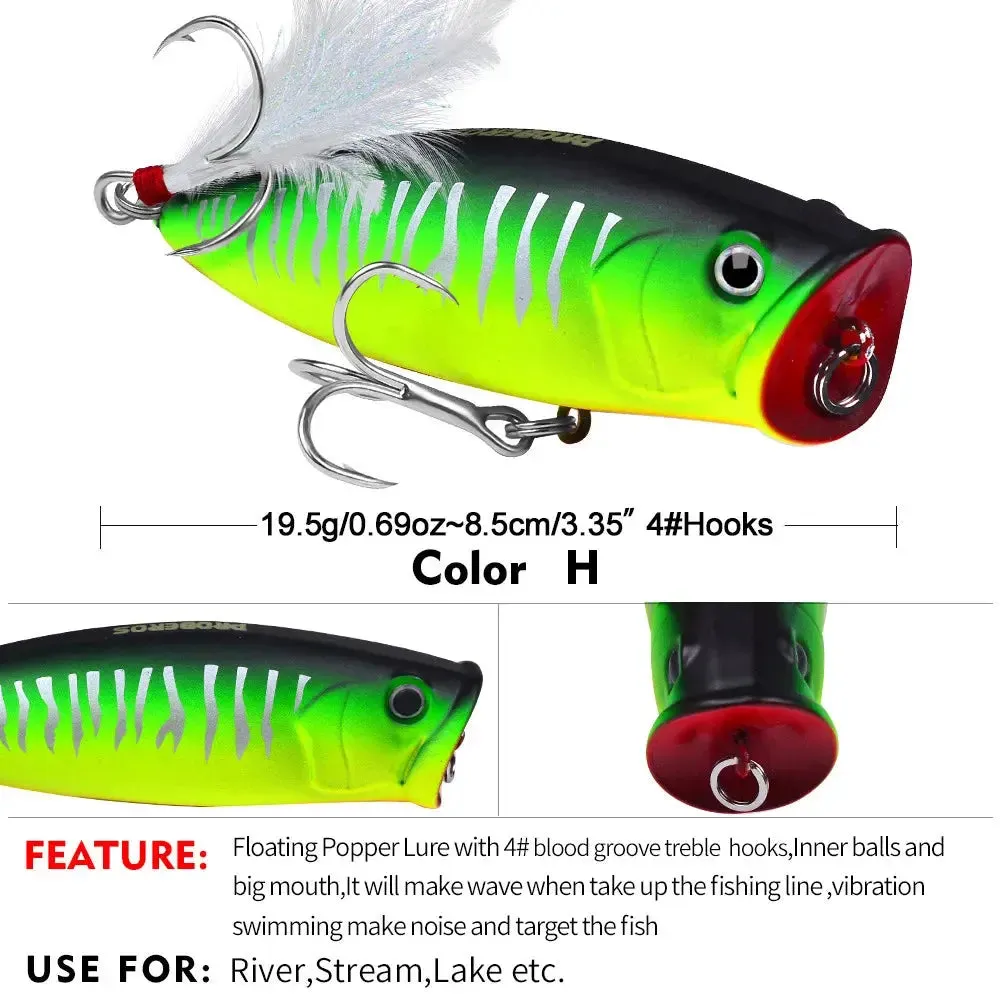 Lureswholesale® 7.5cm with feathery hard baits 19g Plastic baits