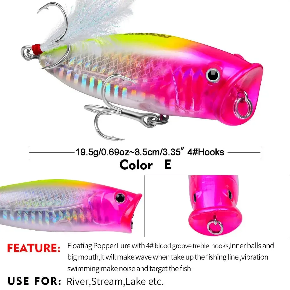 Lureswholesale® 7.5cm with feathery hard baits 19g Plastic baits