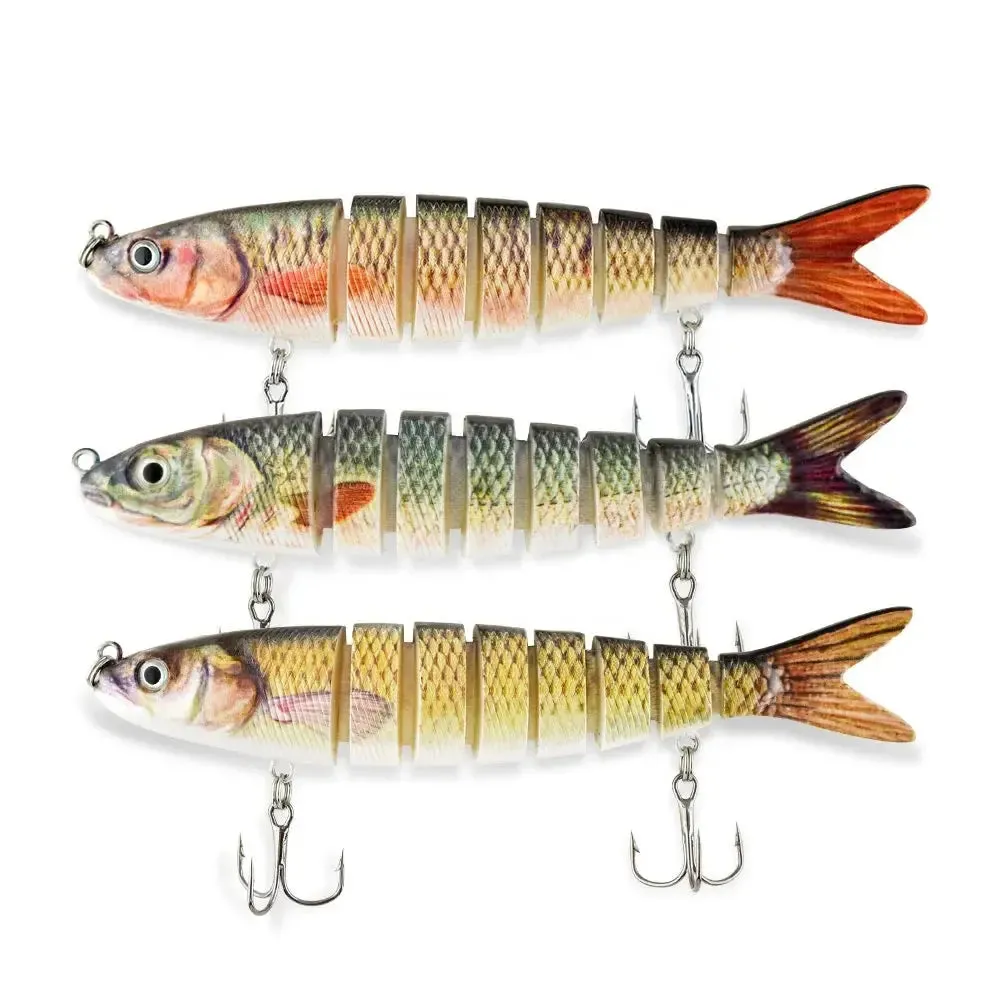 Lureswholesale® 8 segment Wobblers multi Jointed  Fishing Lures