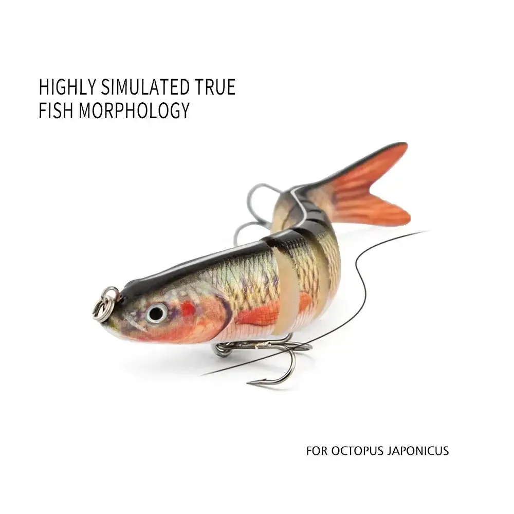 Lureswholesale® 8 segment Wobblers multi Jointed  Fishing Lures
