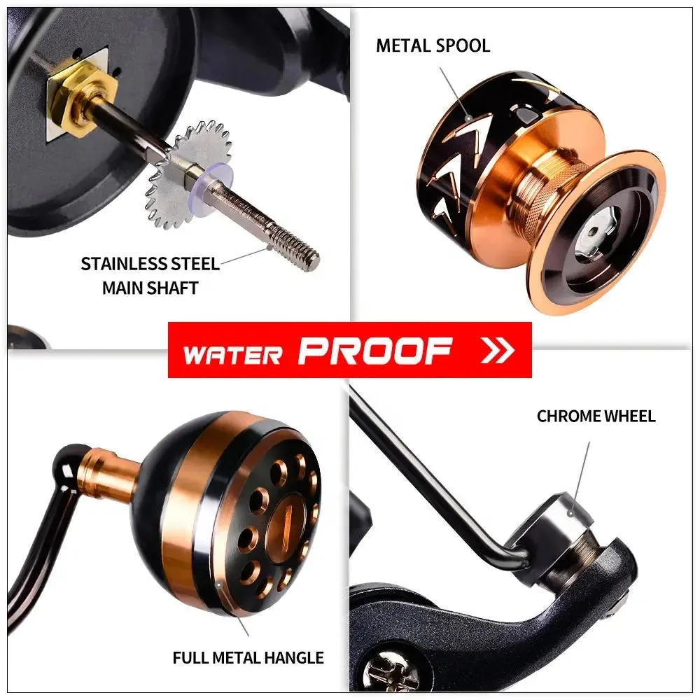 Lureswholesale® CNC Metal Spool Spinning Fishing Reel