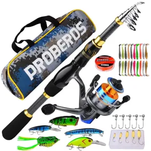 Lureswholesale®  Fishing Reel and Rod Combo Kit
