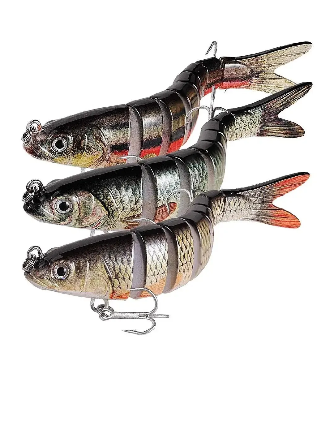 Lureswholesale® fishing segmented lure wobbler set