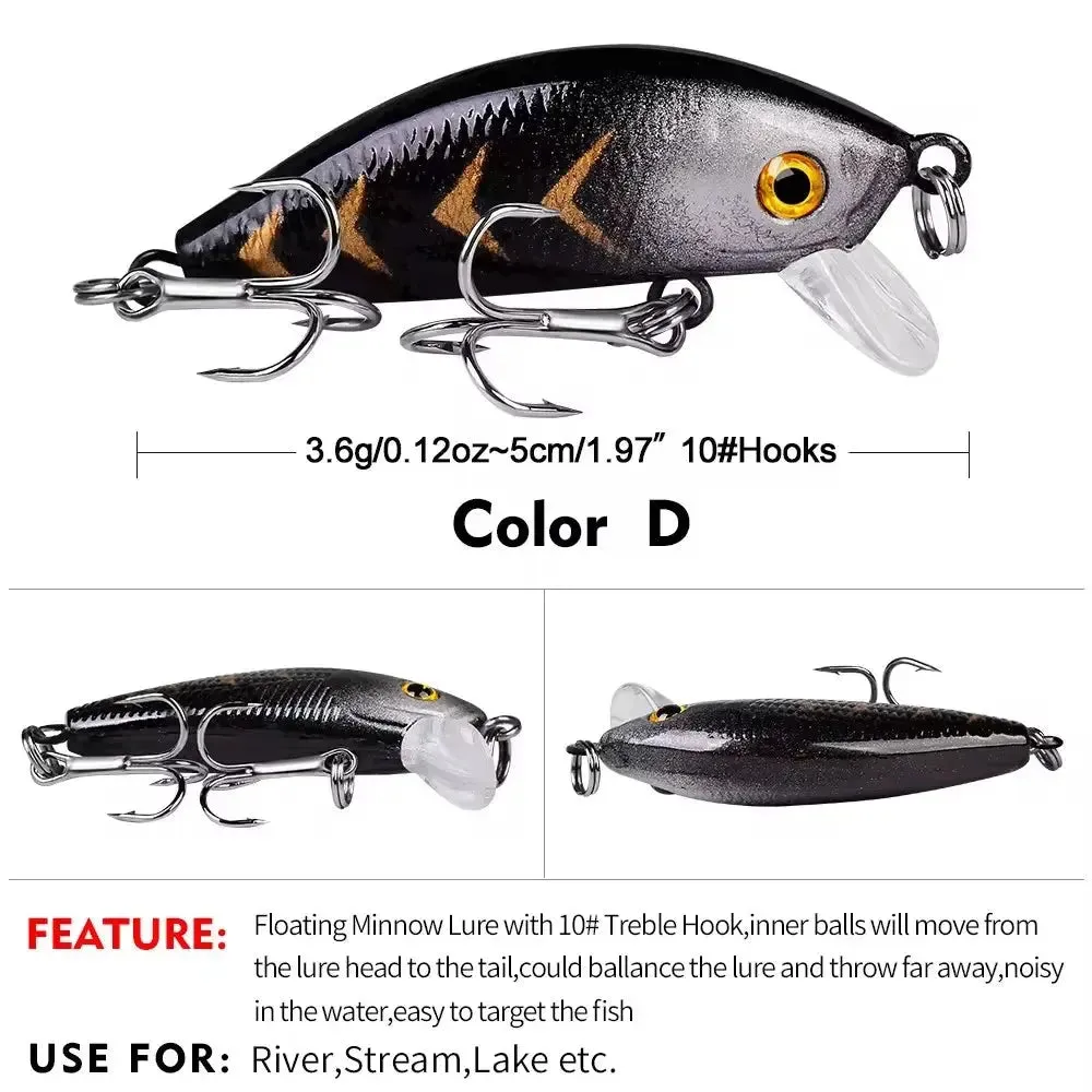 Lureswholesale® Floating Mini Minnow Fishing Lure