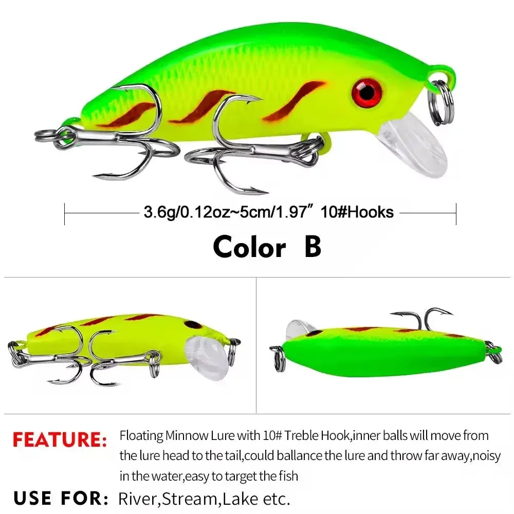 Lureswholesale® Floating Mini Minnow Fishing Lure