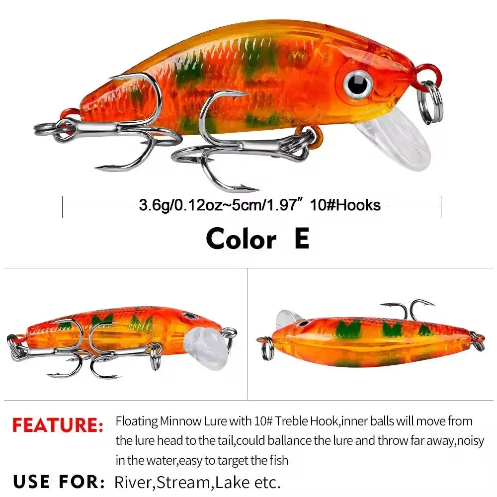 Lureswholesale® Floating Mini Minnow Fishing Lure