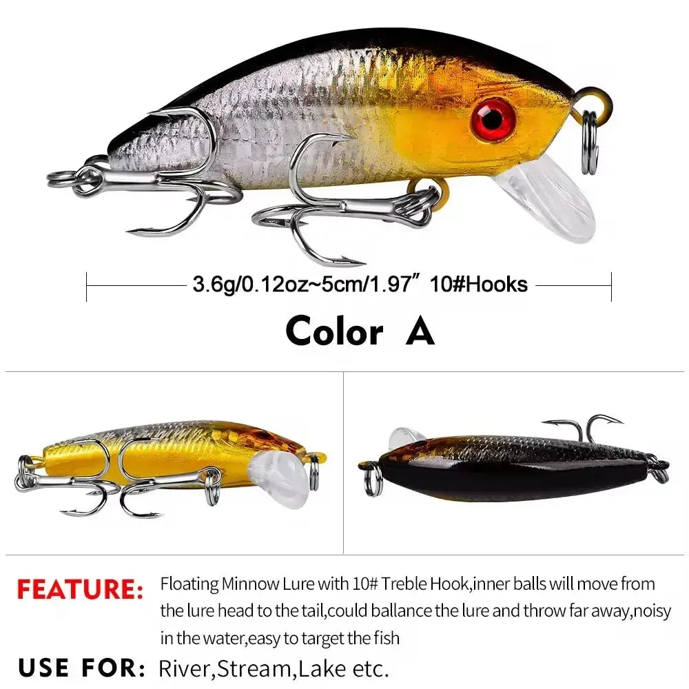 Lureswholesale® Floating Mini Minnow Fishing Lure