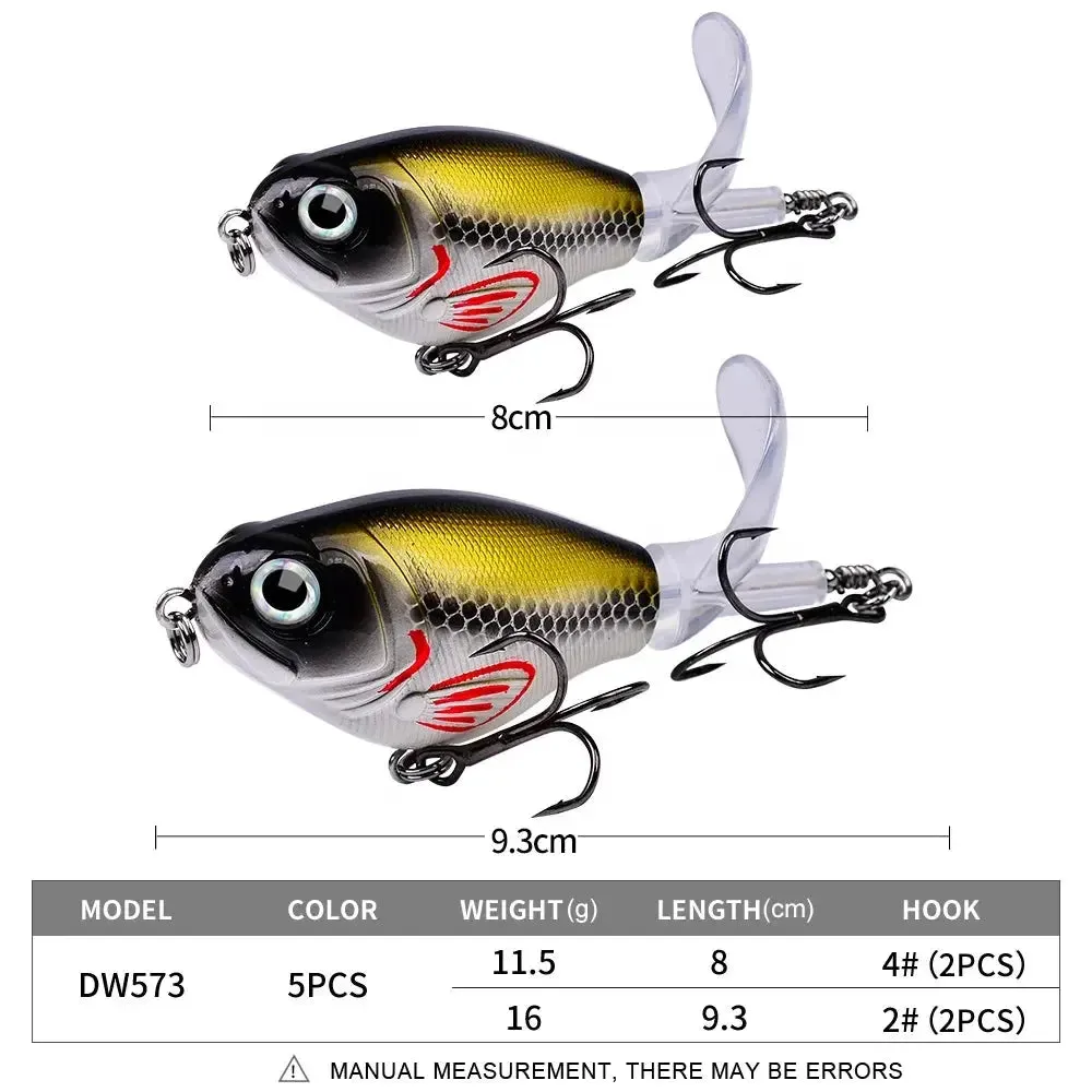 Lureswholesale® Floating Whopper Popper Fishing Lure 11.5g 16g