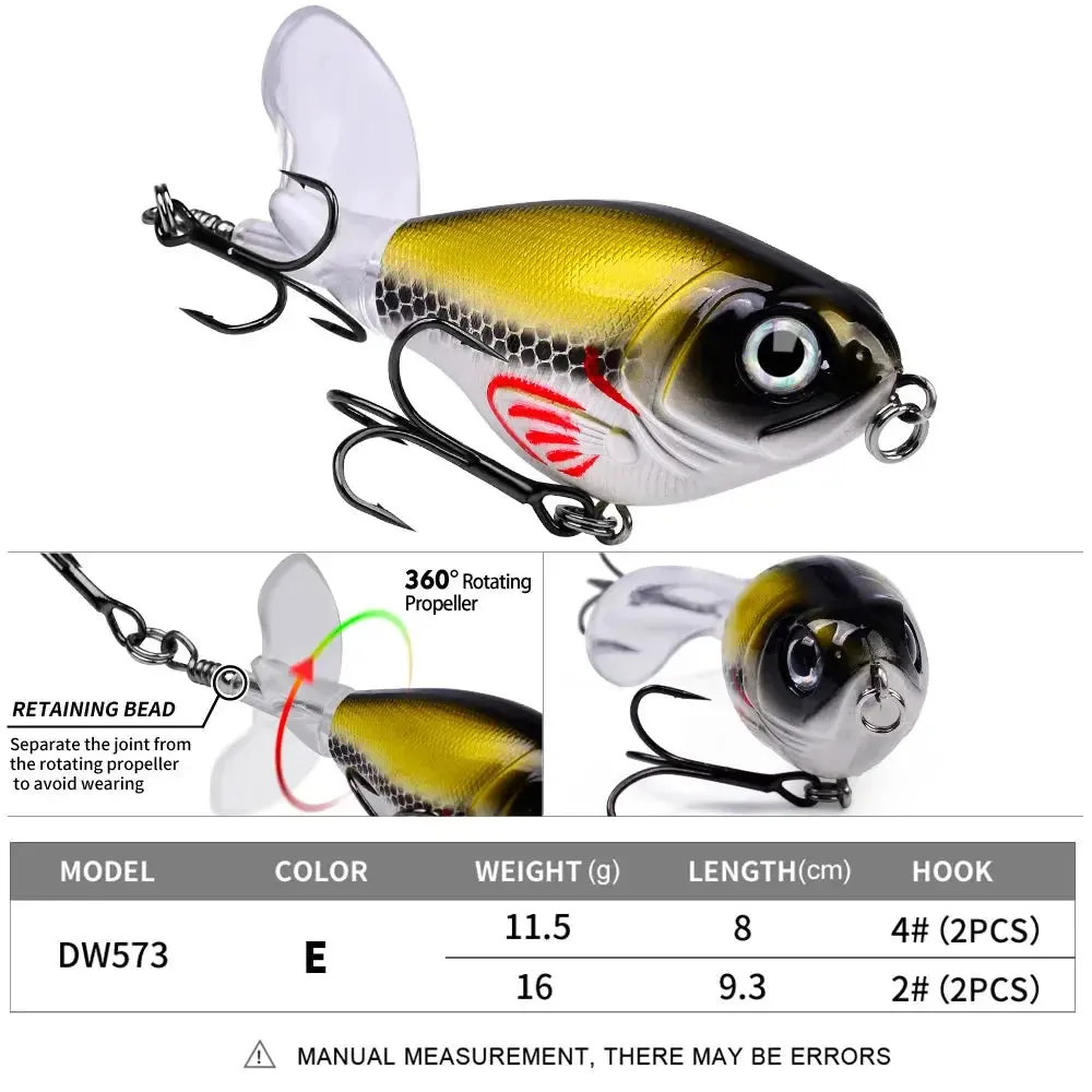 Lureswholesale® Floating Whopper Popper Fishing Lure 11.5g 16g