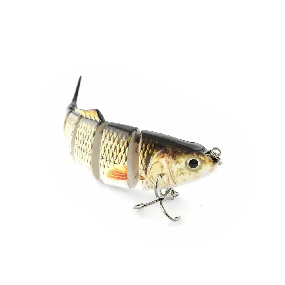Lureswholesale® High quality plastic lure 6 segment swim bait