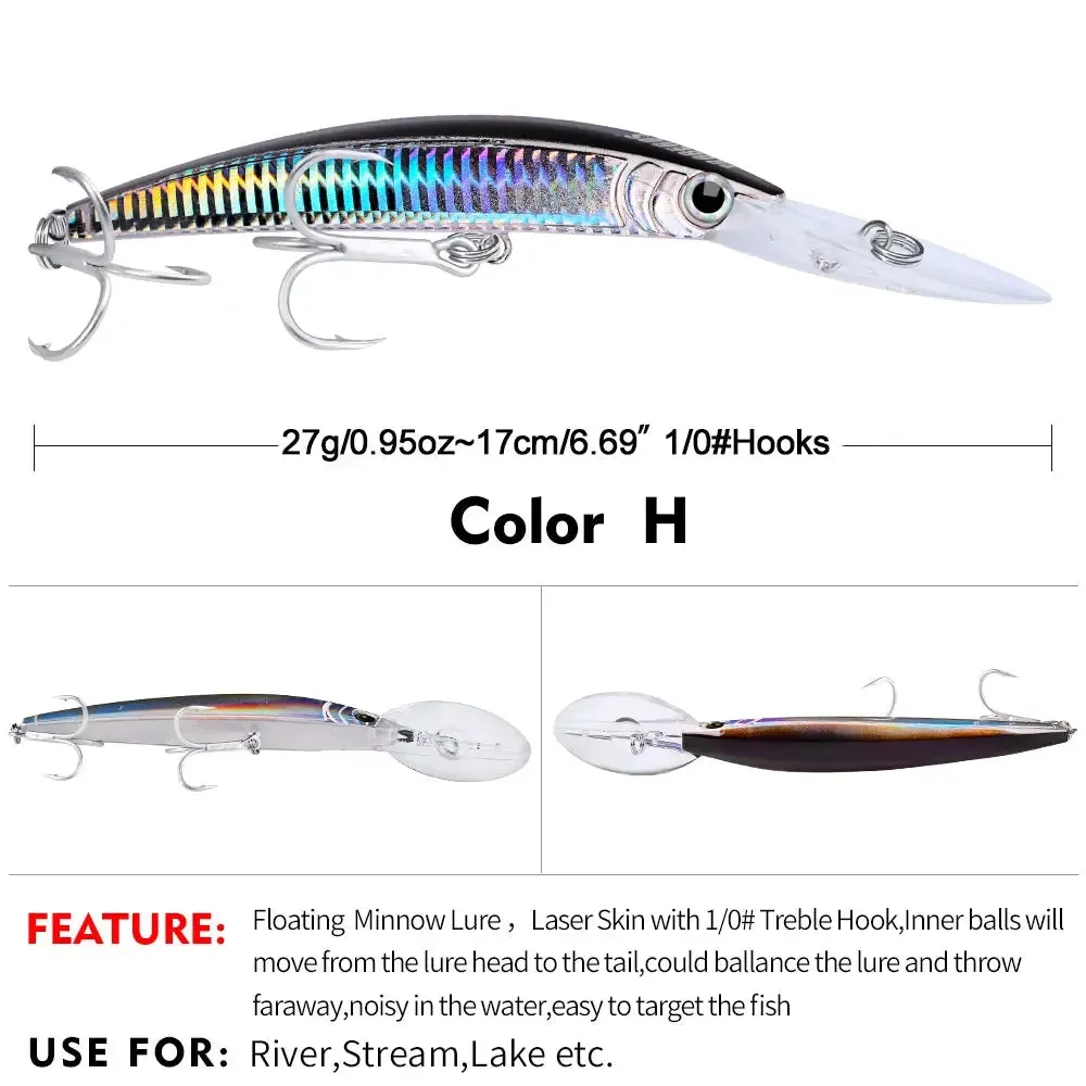 Lureswholesale® Minnow 27g 17cm Floating Bass Baits