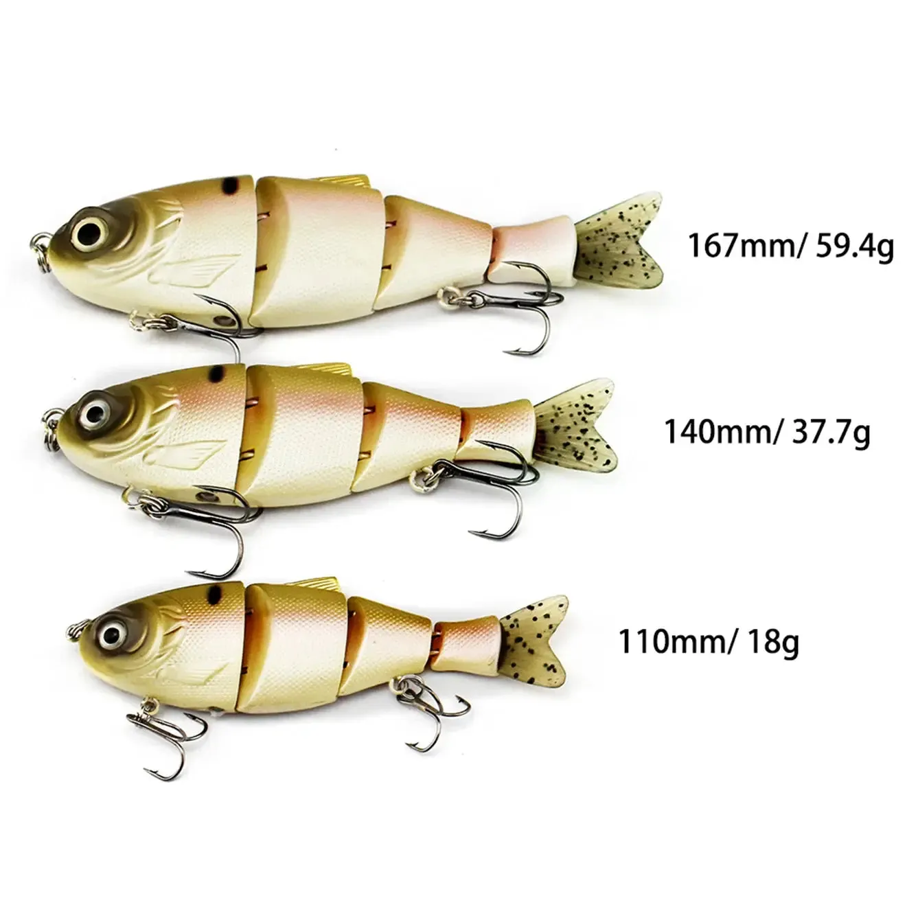 Lureswholesale® New 4 Section Softtail Plastic Shad Lure