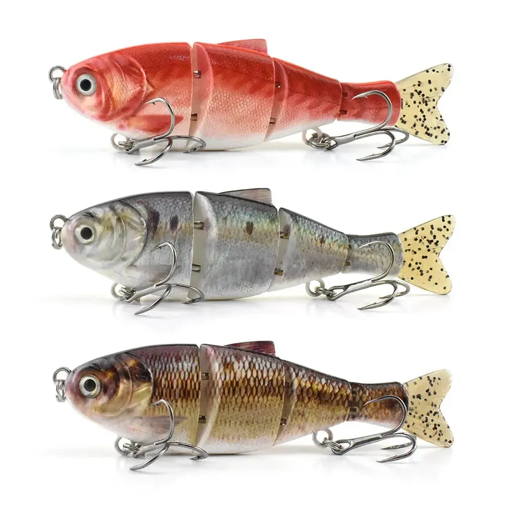 Lureswholesale® New 4 Section Softtail Plastic Shad Lure