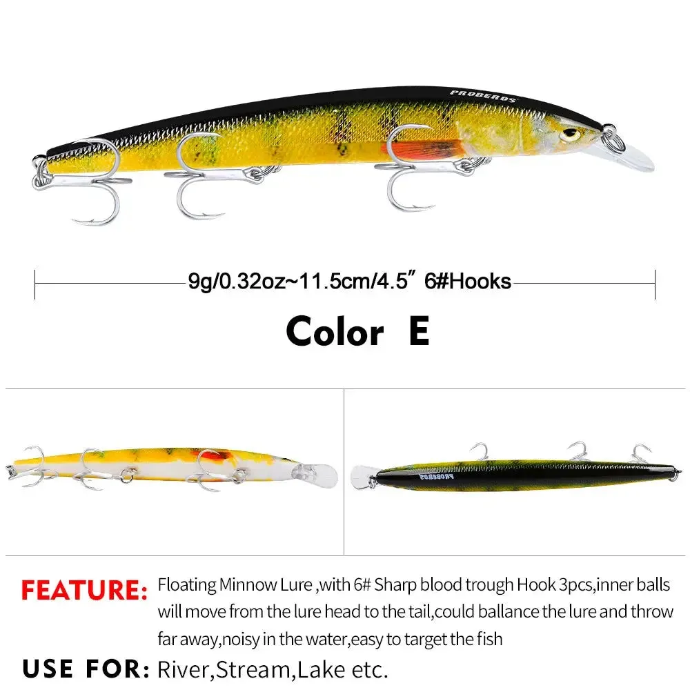 Lureswholesale® New Minnow Plastic hard bait 11.5cm-9g