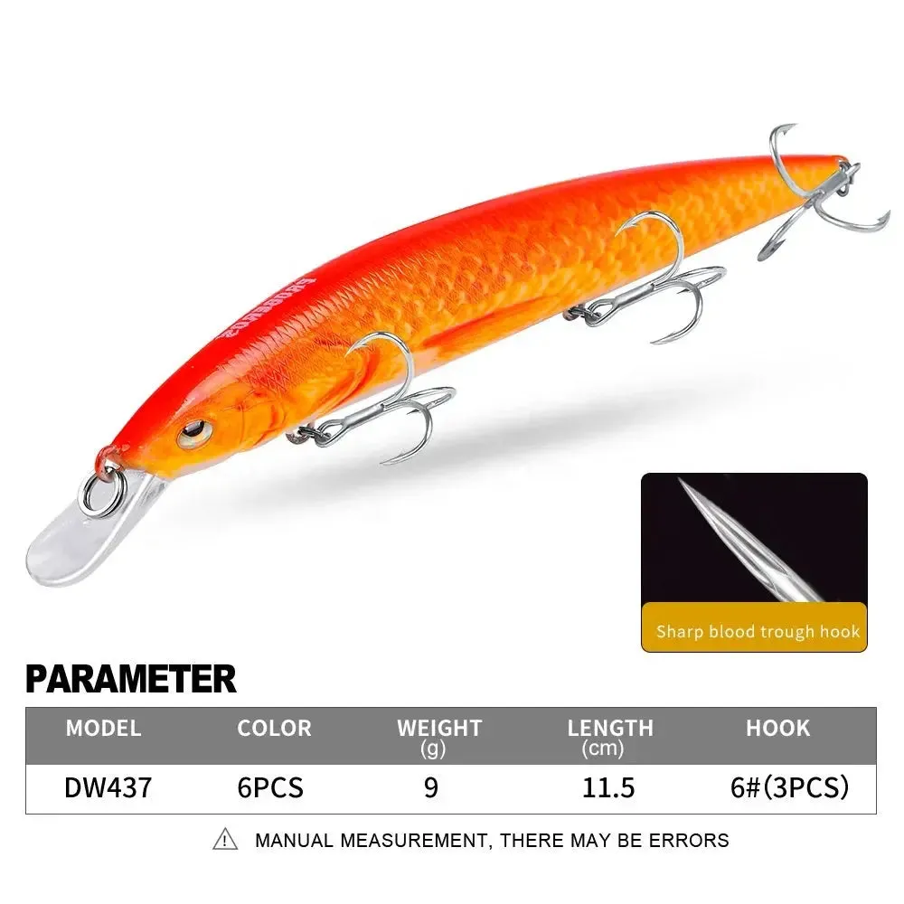 Lureswholesale® New Minnow Plastic hard bait 11.5cm-9g