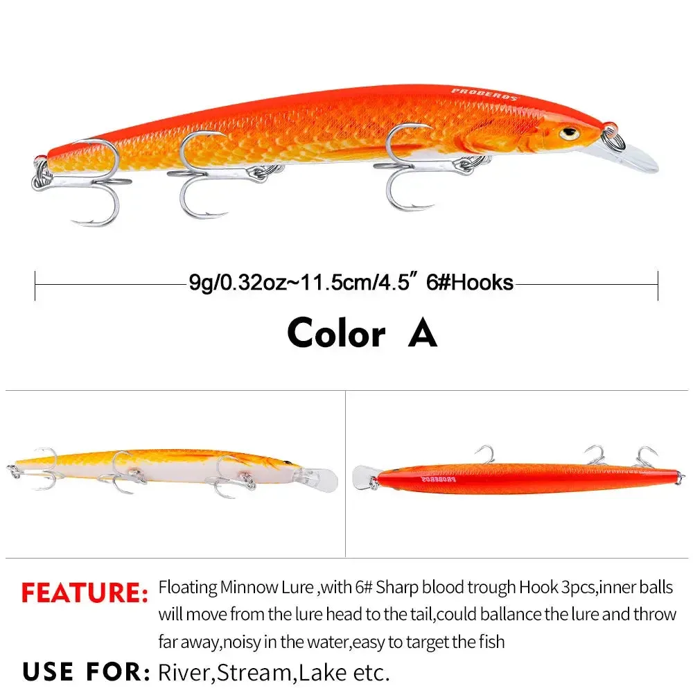 Lureswholesale® New Minnow Plastic hard bait 11.5cm-9g