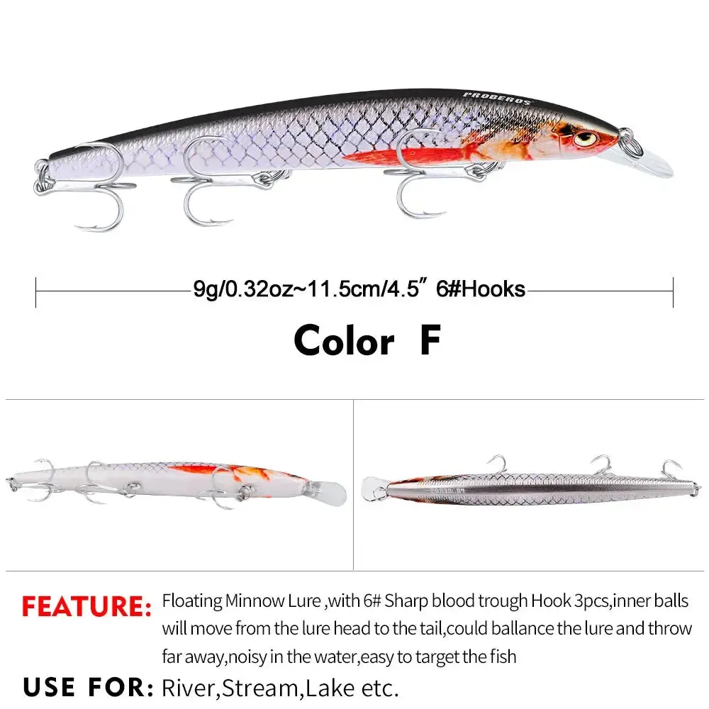 Lureswholesale® New Minnow Plastic hard bait 11.5cm-9g