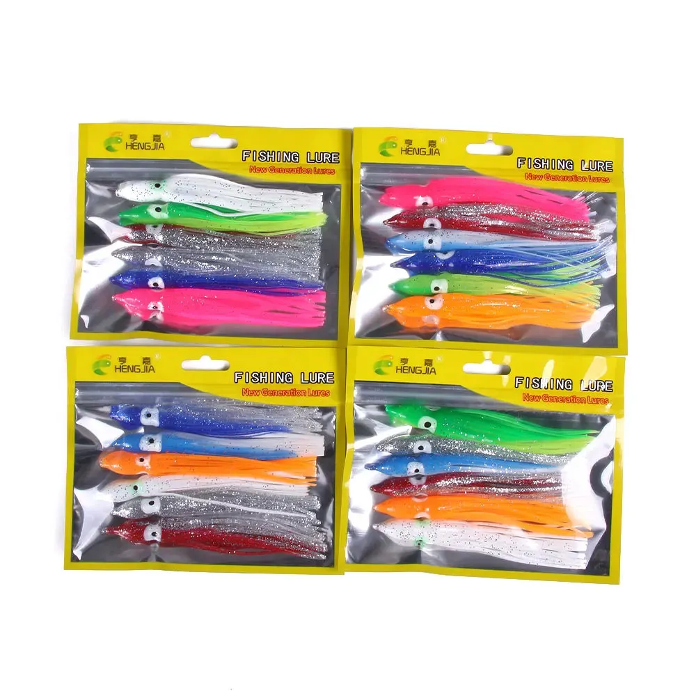 Lureswholesale® Octopus Squid Skirt Saltwater Soft Fishing Lures