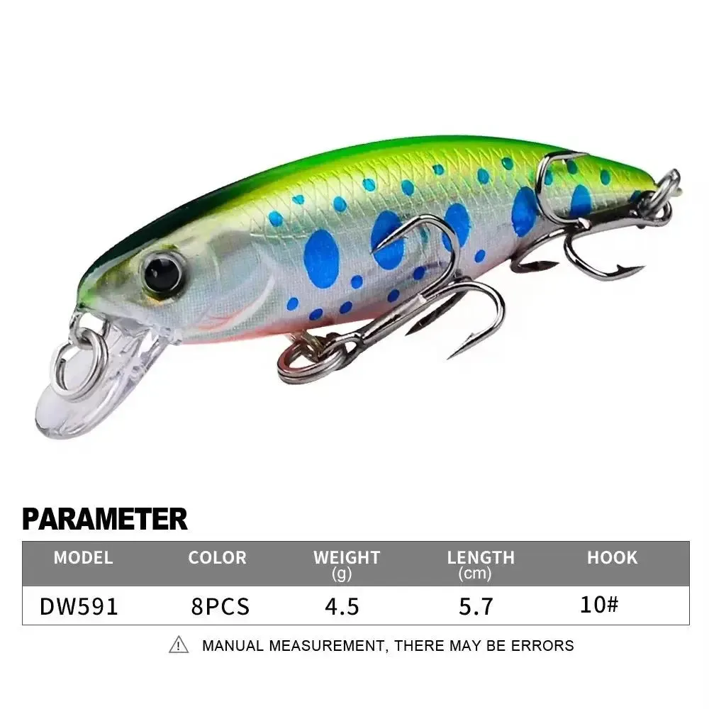 Lureswholesale® Plastic Crankbait Bass Wobblers Lures