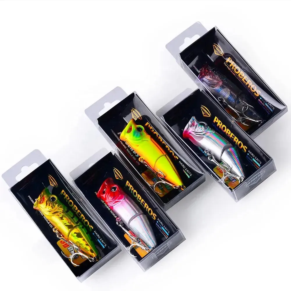 Lureswholesale® Popper Hard Bass 3D Eyes Big Mouth Floating Lure